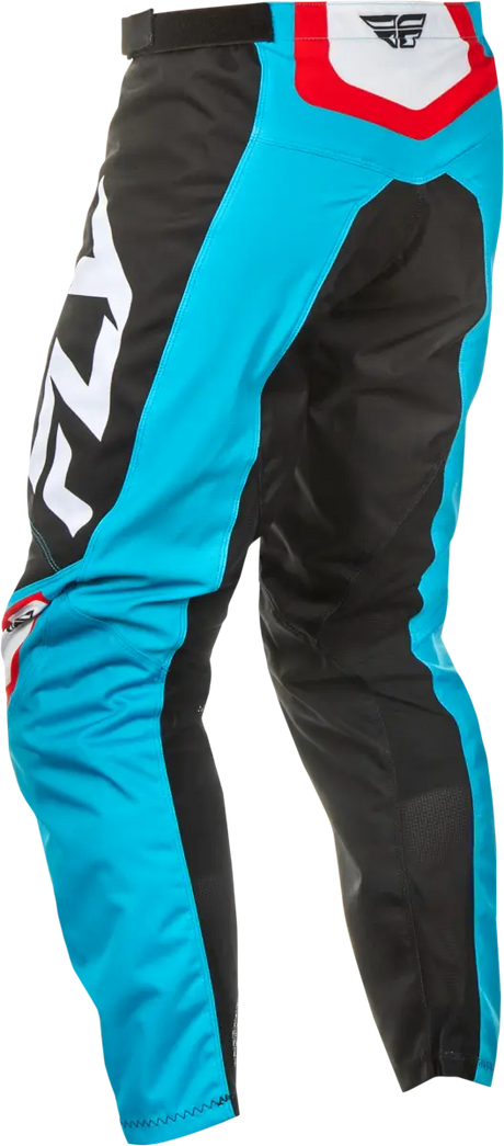 F 16 Pants Cyan/Black/White Sz 28