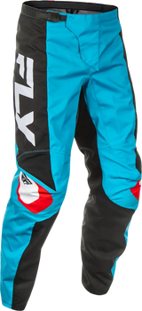 Blue and black motocross pants F 16 Pants Cyan Black White for powersports enthusiasts
