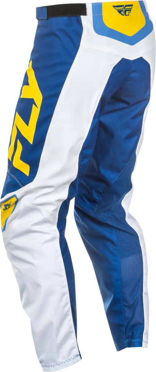F 16 Pants White/Dark Blue/Yellow Sz 38