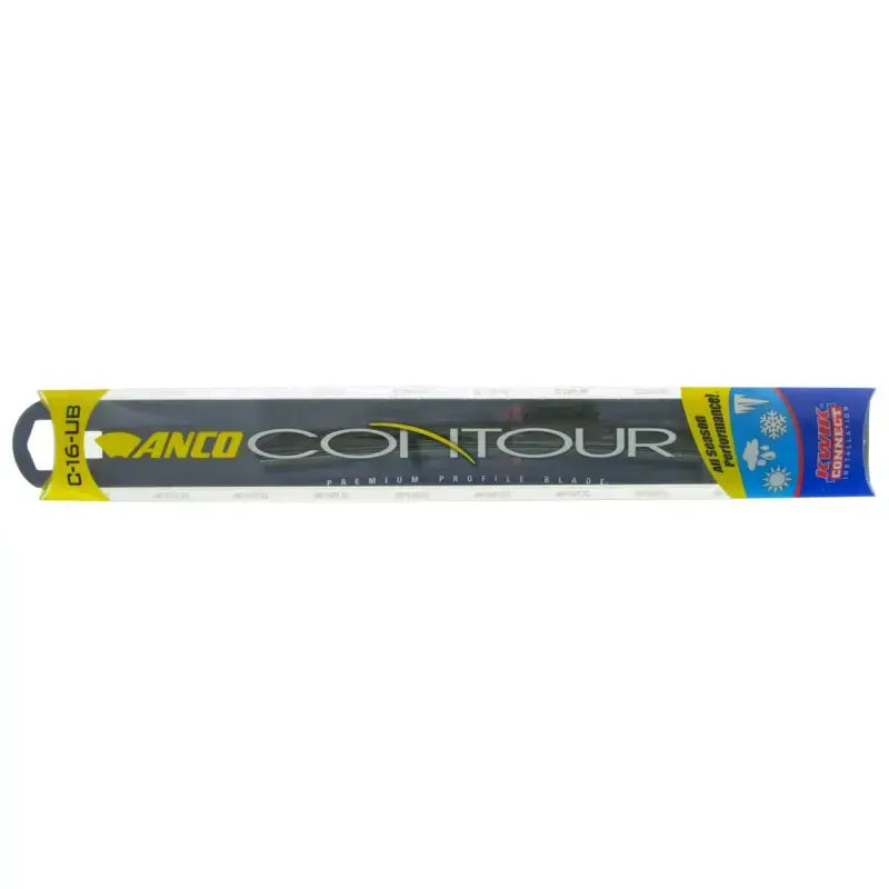 Anco Contour windshield wiper blade on F-16-UB Anco Beam Wiper Blade for clear vision