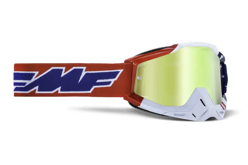 F-50037-00006 FMF VISION Powerbomb Goggle Us Of A True Gold Lens