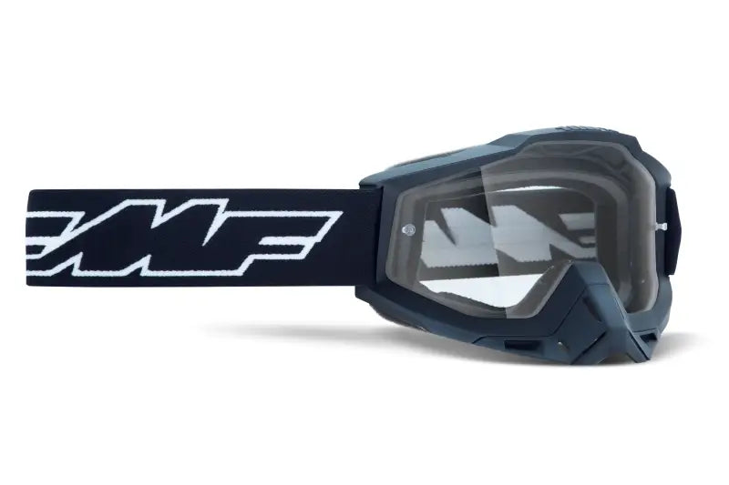 F-50047-00001 FMF VISION Powerbomb Youth Goggle Rocket Black Clear Lens