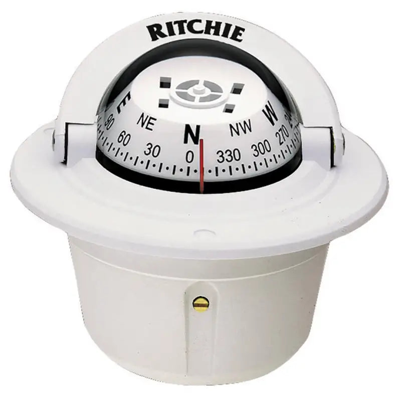 F-50W Ritchie Navi Compass Flush Mnt 2.75’Dial White