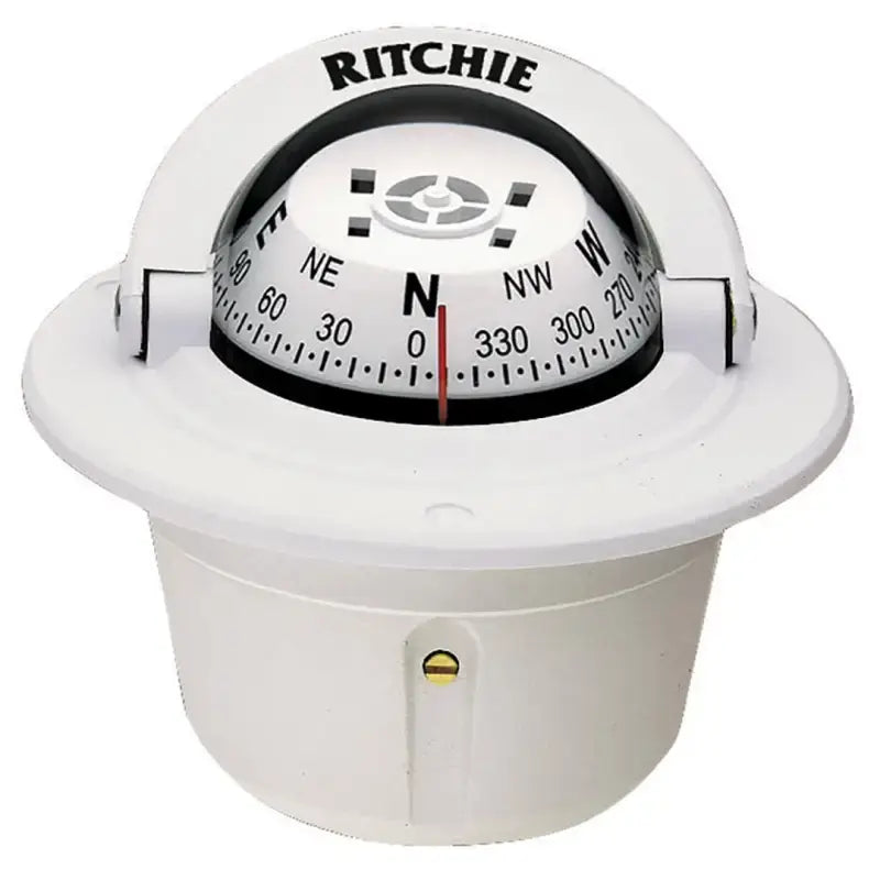 F-50W Ritchie Navi Compass Flush Mnt 2.75’Dial White