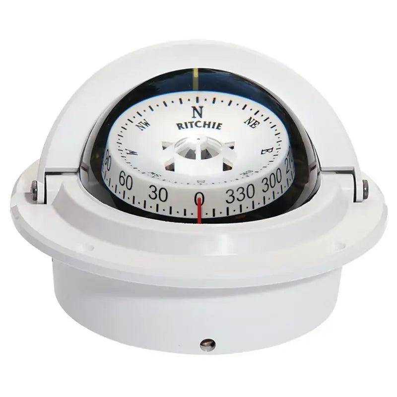 F-83W Ritchie Navi Compass Flush Mnt 3’ Combi White