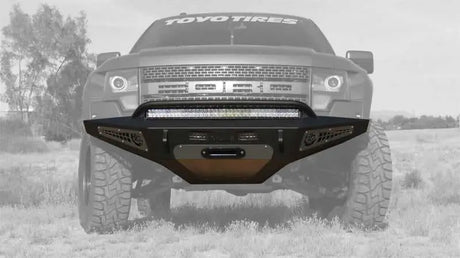 Addictive Desert Designs F017275050103 Addictive Desert Designs 10-14 Ford F-150 Raptor HoneyBadger Front Bumper w/ Winch Mount