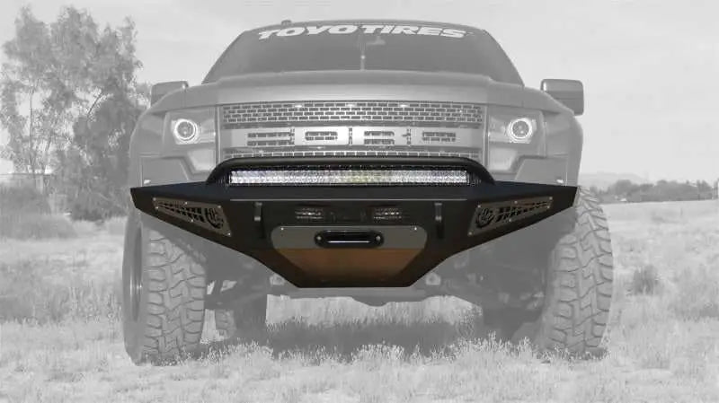 Addictive Desert Designs F017275050103 Addictive Desert Designs 10-14 Ford F-150 Raptor HoneyBadger Front Bumper w/ Winch Mount