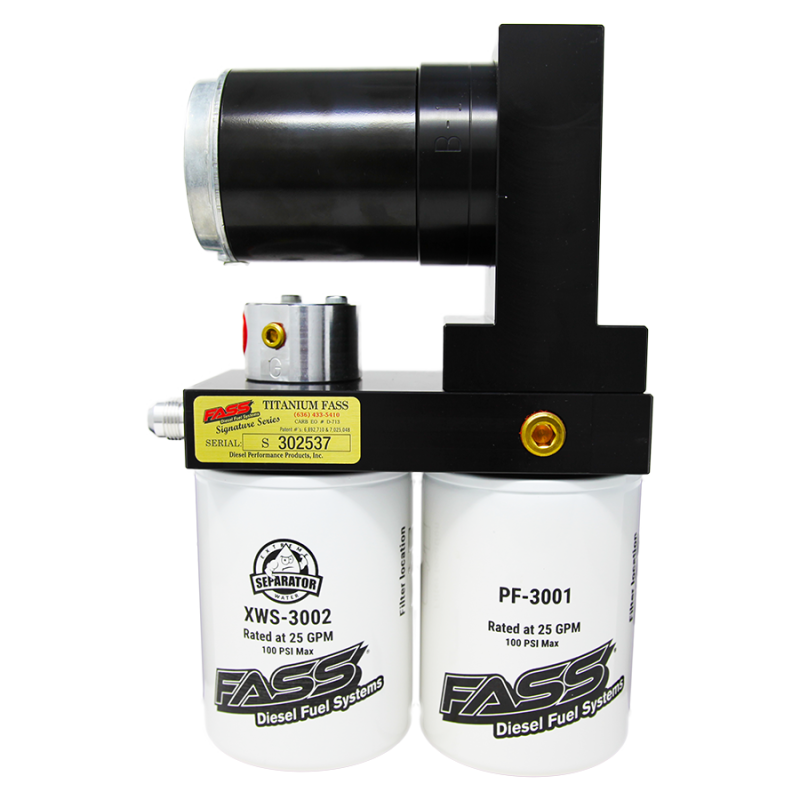 FASS Fuel Systems TS290G FASS Class 8 290gph/16-18psi Titanium Signature Series Fuel Air Separation System