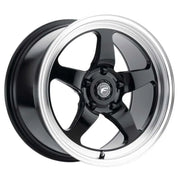 Forgestar F09170022P45 Forgestar F091 17X10 D5 Drag 5X120 ET45 BS7.3 Gloss Black w/ Machine Lip 78.1