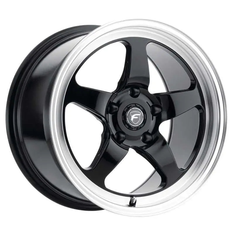 Forgestar F09170022P45 Forgestar F091 17X10 D5 Drag 5X120 ET45 BS7.3 Gloss Black w/ Machine Lip 78.1