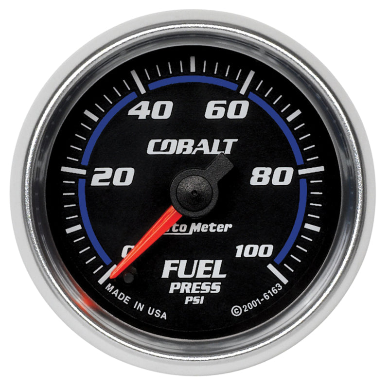 AutoMeter 6163 Autometer Cobalt 52mm 100 PSI Electronic Fuel Pressure Gauge