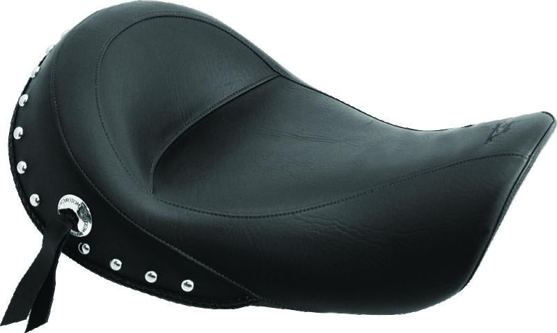 Mustang Motorcycle 76106 Mustang 06-17 Harley Dyna Standard Touring Solo Seat w/Studs - Black