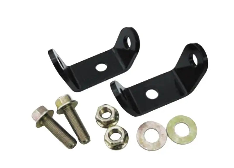 Black metal mounting brackets with hardware for F14254 Immi Boatbuckle Universal Mounting setup