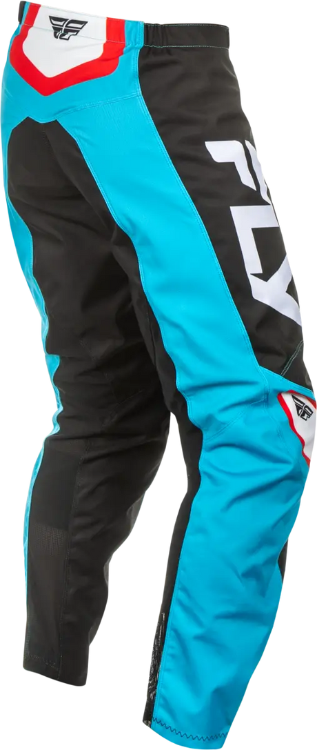 F 16 Pants Ca/Ny Cyan/Black/White Sz 38 - FLY RACING