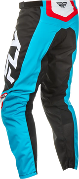 F 16 Pants Ca/Ny Cyan/Black/White Sz 38 - FLY RACING