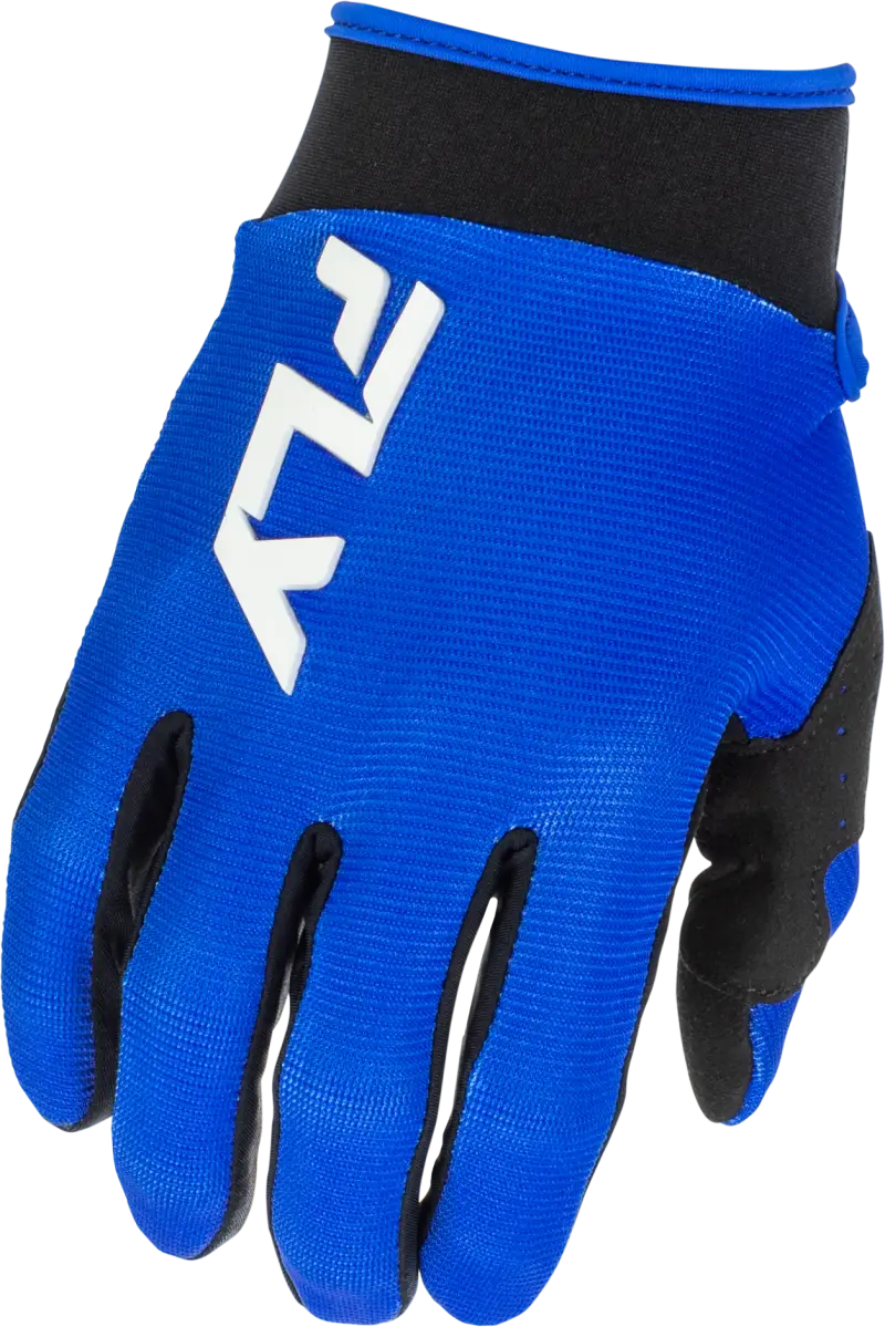 F 16 Gloves Blue/White Md - FLY RACING