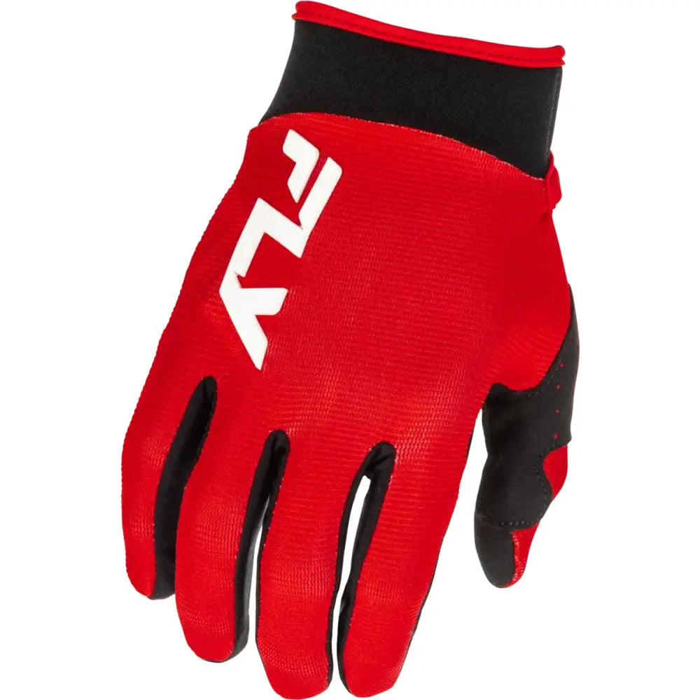 F 16 Gloves Red/Black/White 2x - FLY RACING