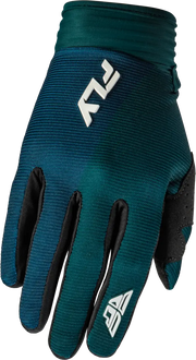 F 16 Gloves Teal/White Lg - FLY RACING