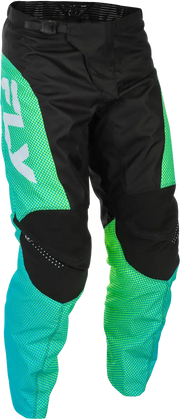F 16 Pants Aqua/Black/White Sz 36