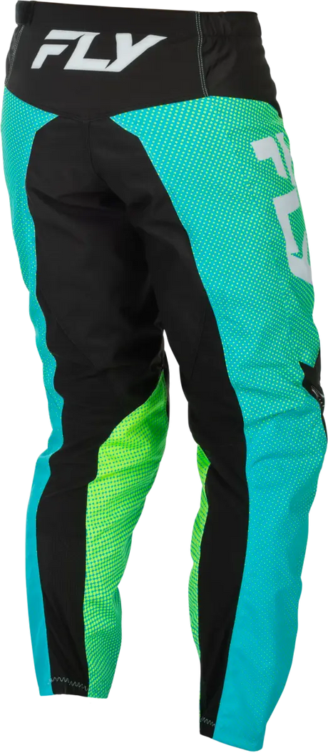 F 16 Pants Aqua/Black/White Sz 36
