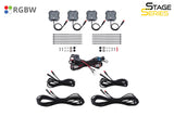 Diode Dynamics Stage Series RGBW LED Rock Light (4-pack) - DD7447