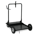 Black metal film cart with 4 wheels trolley for 20-60kg drums for F19965000 Piusi