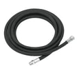 Black hydraulic hose with metal fittings for F19973000 Piusi Oil Pipe 1/2 X 2m