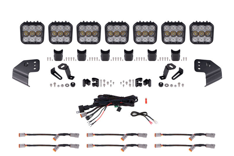 Diode Dynamics Bronco SS5 Sport CrossLink Windshield - White Combo Lightbar Kit - DD7232