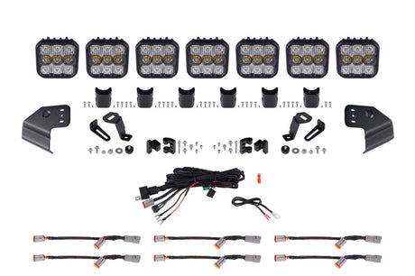 Diode Dynamics Bronco SS5 Sport CrossLink Windshield - White Combo Lightbar Kit - DD7232