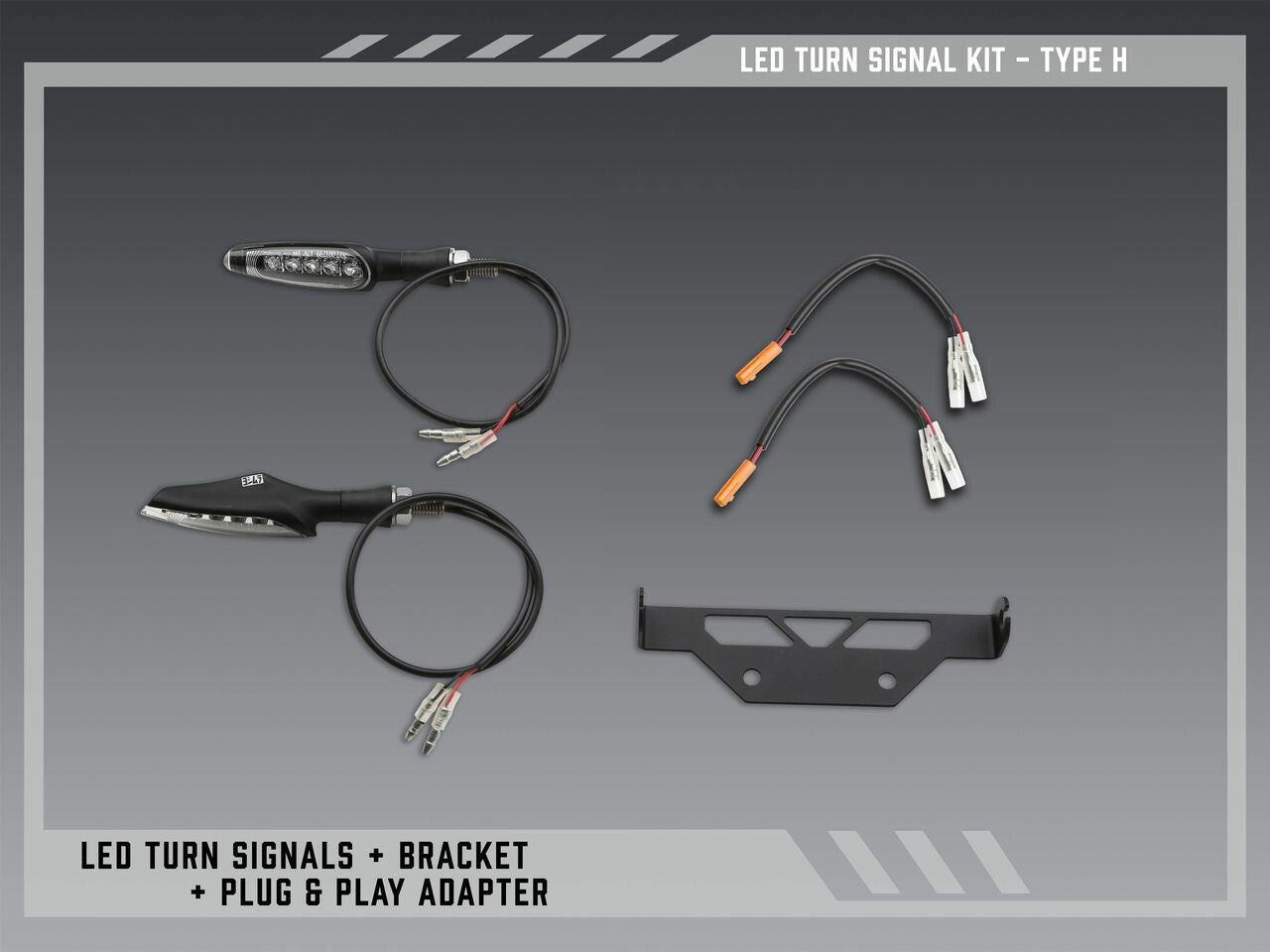 Yoshimura Fender Eliminator V2 Body 075BG-STD-H-K - FE Stnd Led Turn Sig Kit