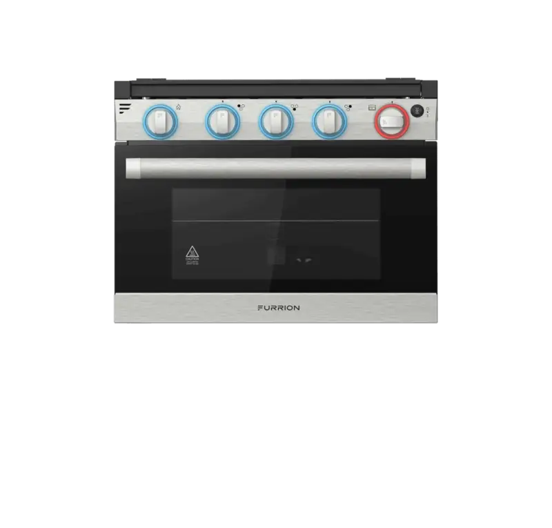 17-inch Furrion Llc 3 Burner Gas Range with Glass Top, designed for RV, automotive, powersports, marine, and off-road cooking needs. Elevate your kitchen with premium quality, durable construction, and efficient cooking performance. Ideal for exterior parts & accessories, truck accessories, and interior upgrades. Inside RV, RV Parts Shop, Exterior Parts & Accessories, AVADA - Best Sellers
