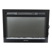 Furrion Llc Greystone 26' LED Wall Mount Fireplace with crystal stones, sleek black design, ideal for RVs, homes, and offices, combines warmth and style, Inside RV, RV Parts Shop, Exterior Parts & Accessories, RV Appliances RV Air Conditioner RV Refer, AVADA - Best Sellers