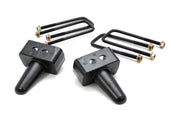 Black suspension lift blocks with U-bolts for Ford F150 4WD F30RB1 Trailfx 04-17