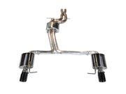 AWE Tuning 3015-33052 AWE Tuning Audi C7 A6 3.0T Touring Edition Exhaust - Dual Outlet Diamond Black Tips