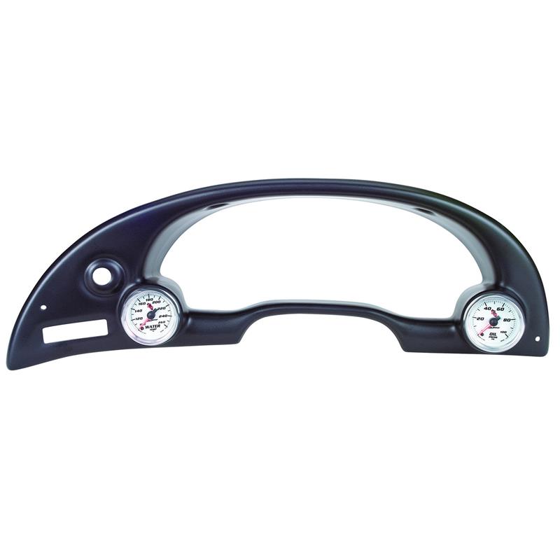 AutoMeter 10003 Autometer 94-00 Ford Mustang 52mm Black Dual Instrument Cluster Bezel