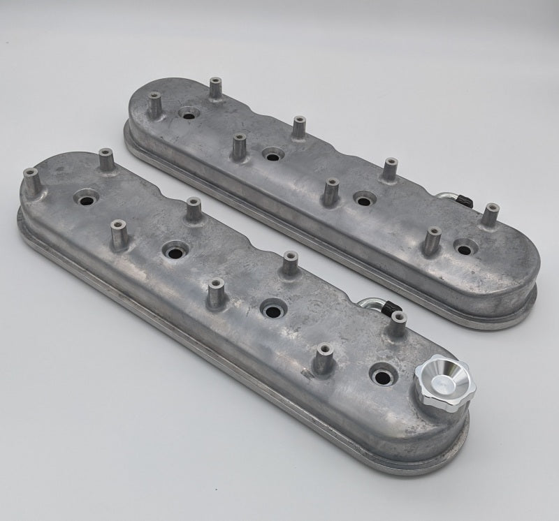 Granatelli 96-22 GM LS Tall Valve Cover w/Integral Angled Coil Mounts - Cast Finish - 640360