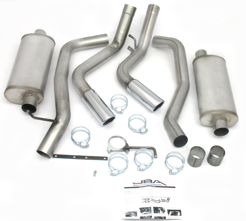 JBA 40-3030 JBA 01-06 Chevrolet Silverado 2500/3500 HD 6.0/8.1L 409SS Pass Side Dual Exit Cat-Back Exhaust