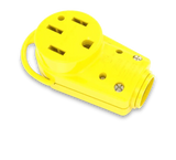 Yellow electrical plug Furrion LLC F52FMP-RY 250V connector for RV applications