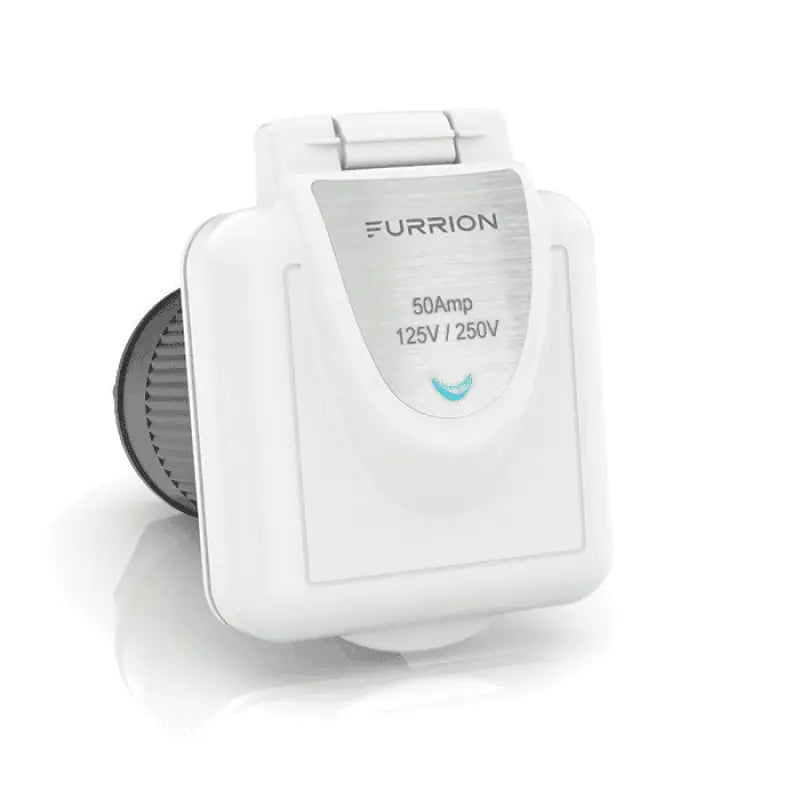 F52INS-PS-AM Furrion Llc 50A 125/250V Marine Power Smart Inlet for reliable power connection, designed for marine durability, and easy installation, Inside RV, Marine, RV Parts Shop, Exterior Parts & Accessories, RV Indoor Accessories, RV Electrical & Lighting, AVADA - Best Sellers