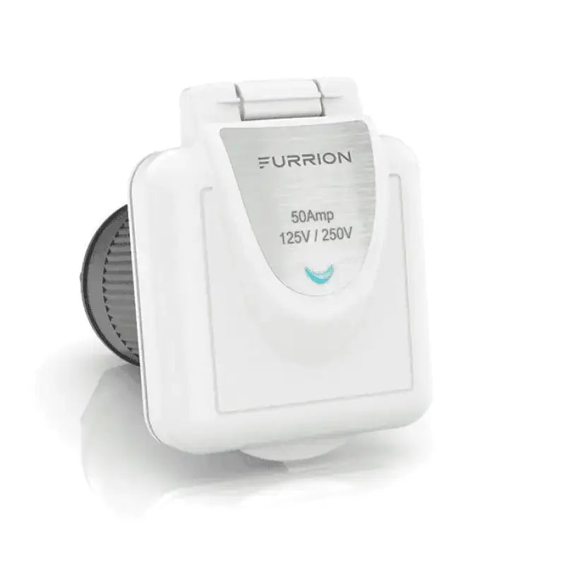 F52INS-PS-AM Furrion Llc 50A 125/250V Marine Power Smart Inlet for reliable power connection, designed for marine durability, and easy installation, Inside RV, Marine, RV Parts Shop, Exterior Parts & Accessories, RV Indoor Accessories, RV Electrical & Lighting, AVADA - Best Sellers