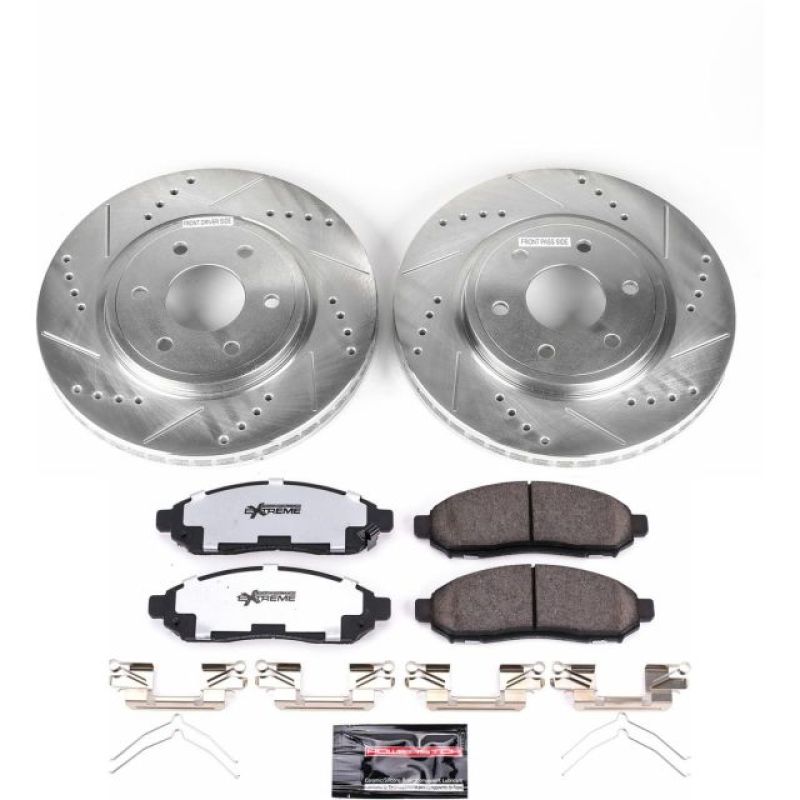 PowerStop K142-36 Power Stop 05-18 Nissan Frontier Front Z36 Truck & Tow Brake Kit