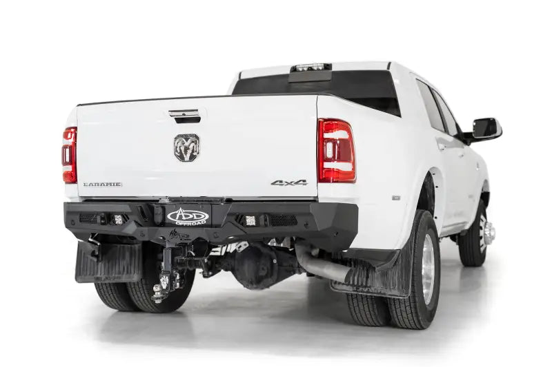 White pickup truck with aftermarket bumper from Desert Des RV parts & accessories for powersports