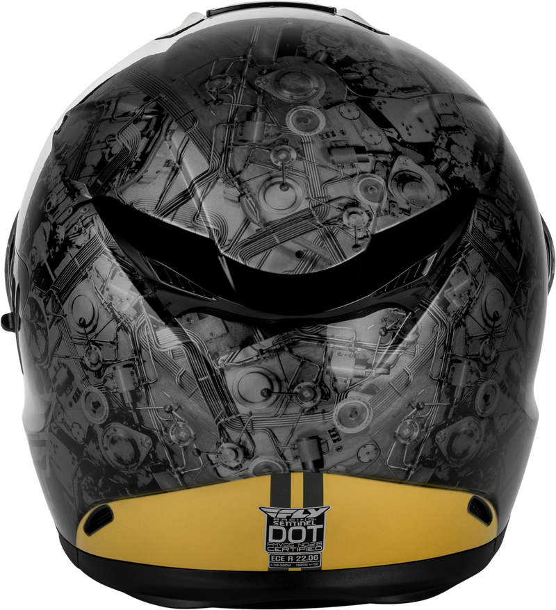 Sentinel Mech Helmet Black/Grey/Gold Xs