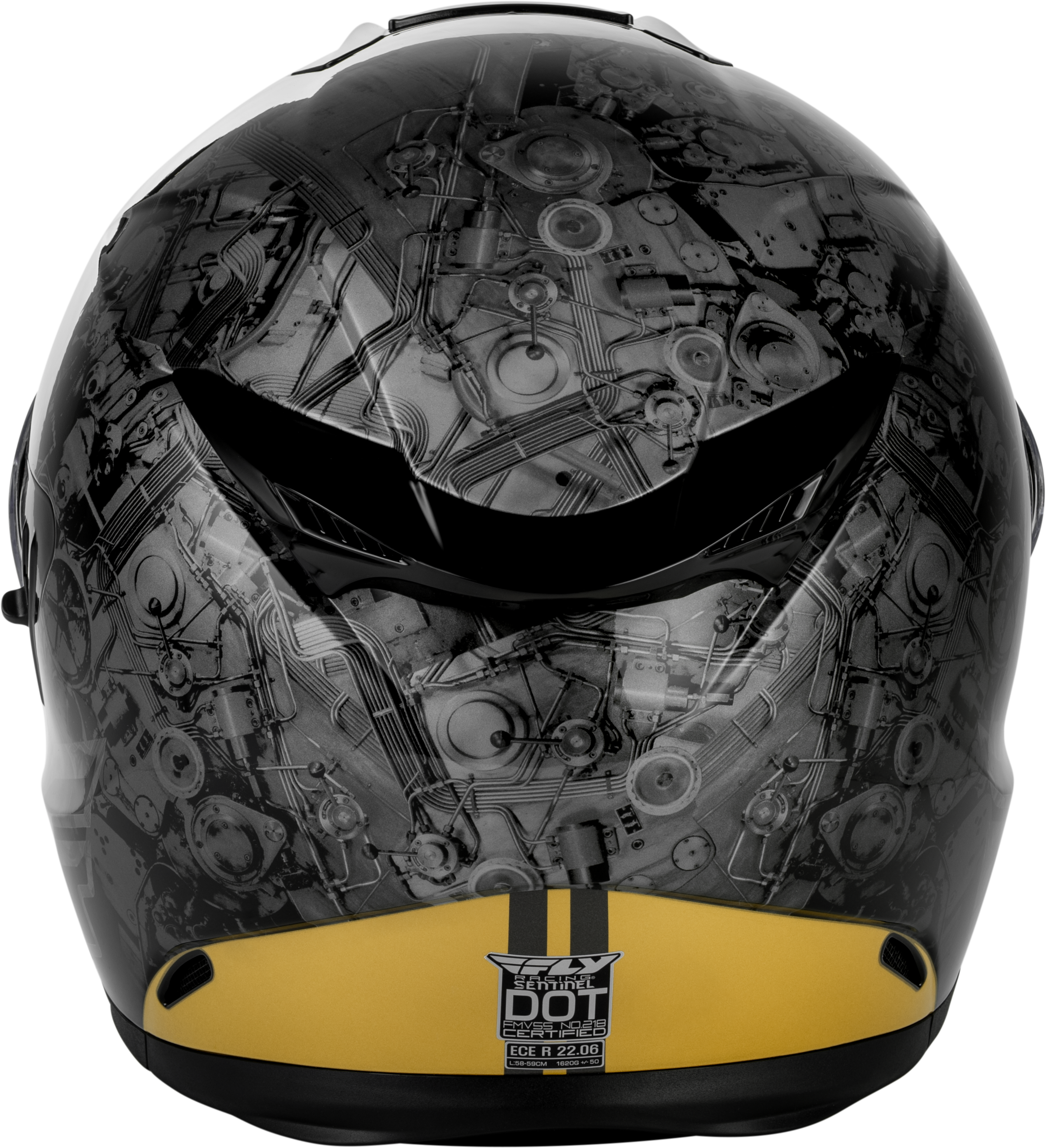 Sentinel Mech Helmet Black/Grey/Gold Xs