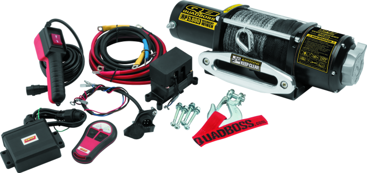 QuadBoss Winch 5000Lb W/ Synthetic Rope - 608851