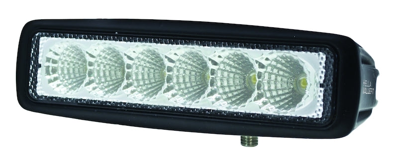 Hella 357203001 Hella Value Fit Mini 6in LED Light Bar - Flood Beam Pedestal - 357203001