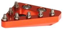 RFX Rear Brake Tip CNC Replacement Foot Controls FXRB 90101 99OR - Orange Solid
