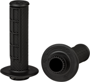 Control Mx Lock On Grips Black   Half Waffle