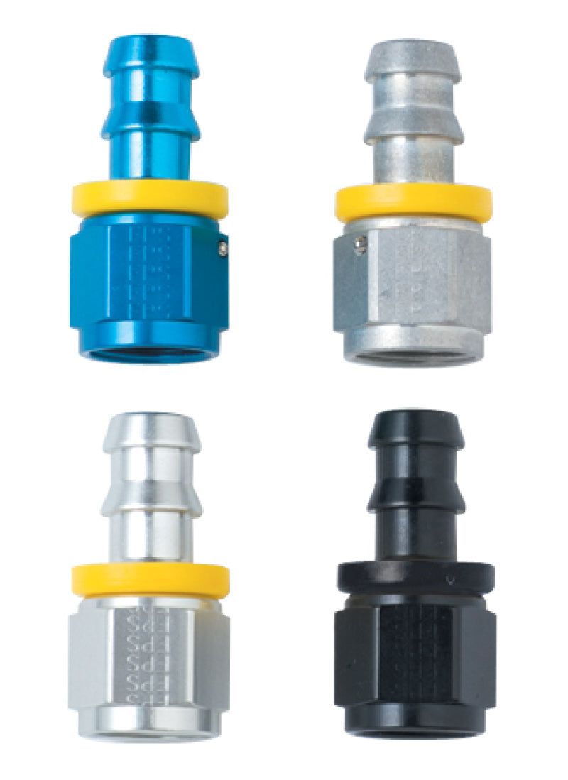 Fragola 200123-BL Fragola -6AN Push-Lite End x 3/8 NPT - Black