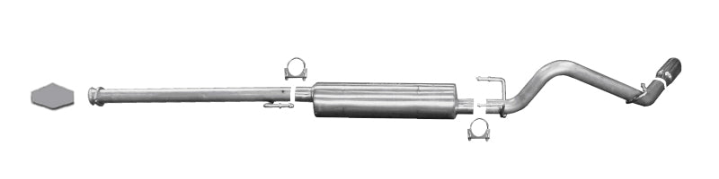 Gibson 618802 Gibson 05-13 Toyota Tacoma Base 4.0L 2.5in Cat-Back Single Exhaust - Stainless